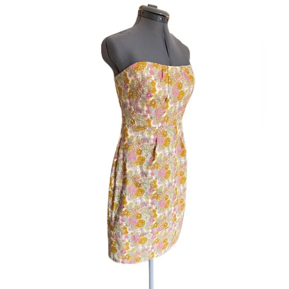 J. Crew Erica Floral Strapless Mini Dress - Picture 3 of 9
